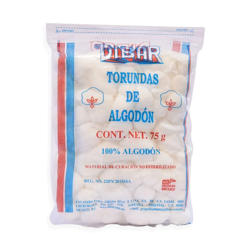 [A0345] Algodón en Torunda Dibar (75g)
