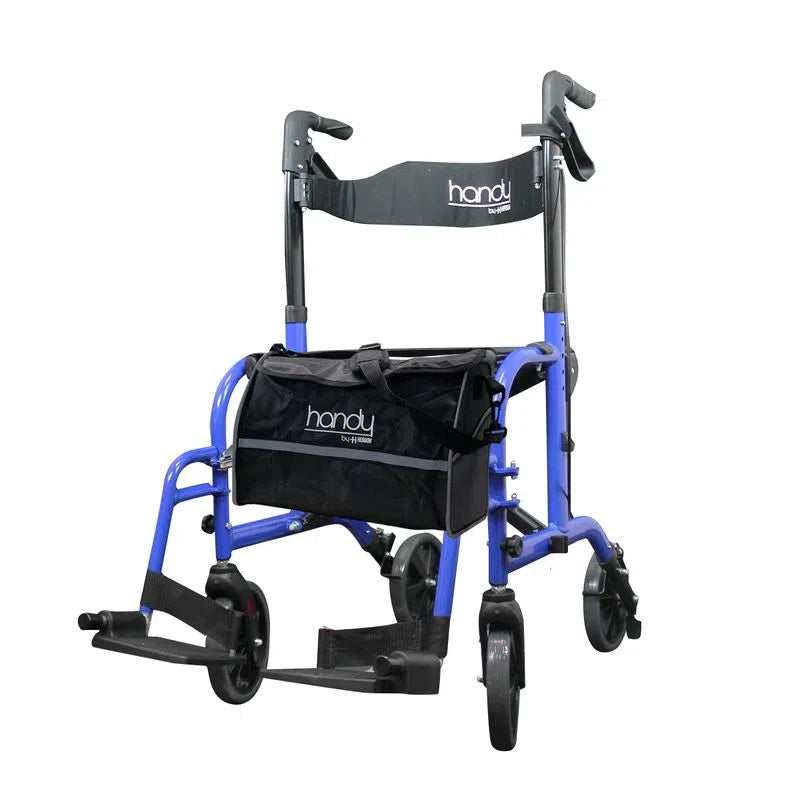 [AN08A] Andadera Plegable Híbrida con Asiento Handy (Azul)