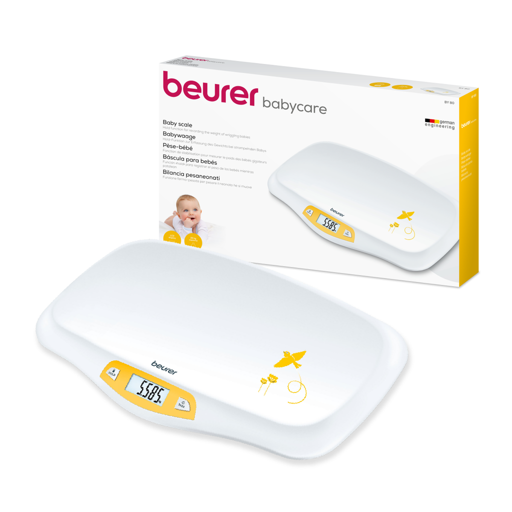 Báscula para Bebé Beurer BY80 Digital con Función Hold y Tara