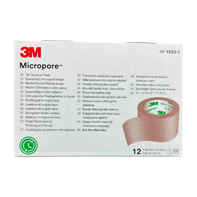 [A0362] Cinta Micropore 3M Piel  [Caja] (1.25cmx9.1m)