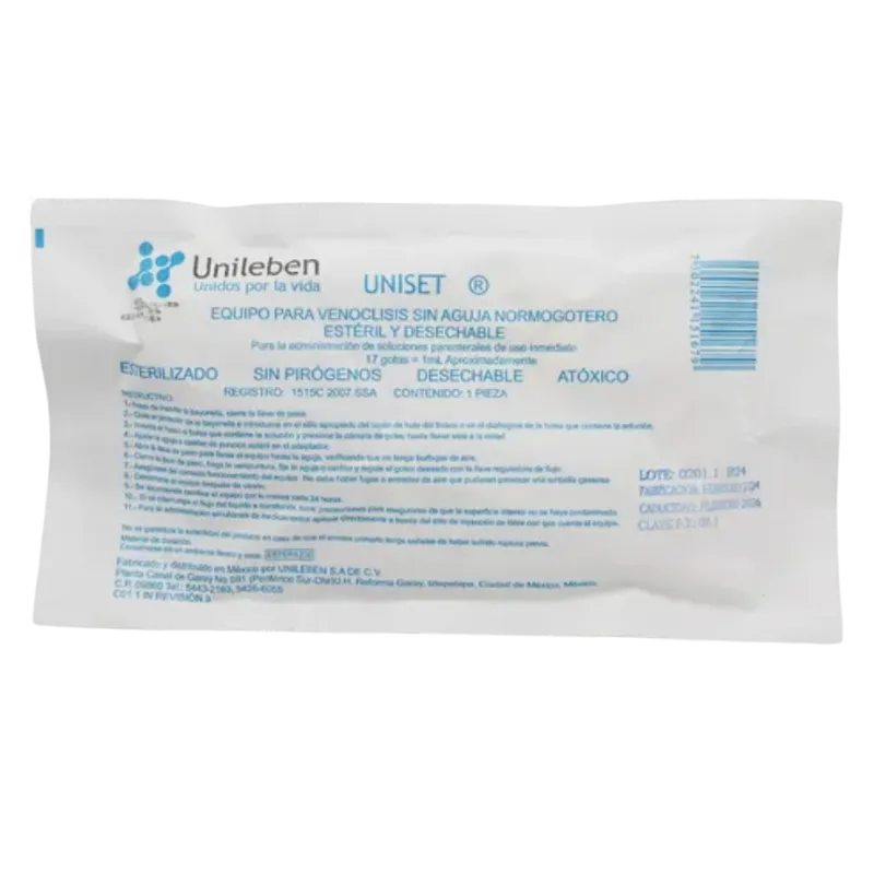 Equipo para Venoclisis Normogotero Unileben
