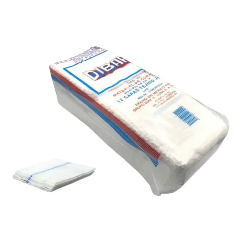 [A0335] Gasa No Estéril Con Trama 10x10cm Dibar [ Paquete con 200]
