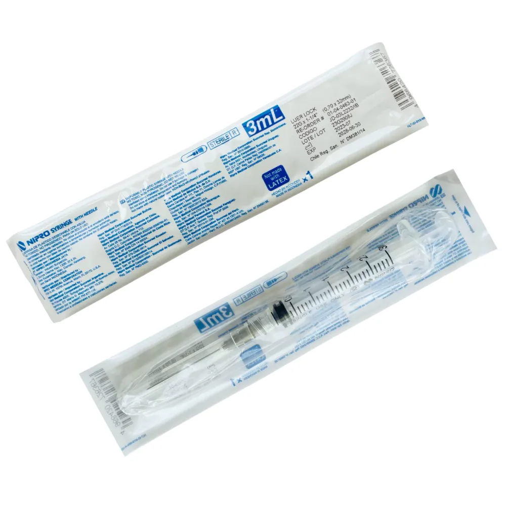 [A0164] Jeringa Desechable Nipro 3ml (Azul, 23G, 25mm)