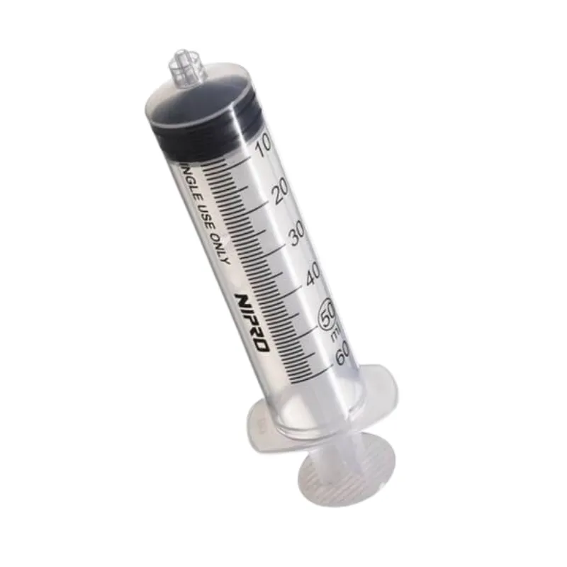 Jeringa Desechable Nipro 50ml Estéril sin Aguja Luer Lock