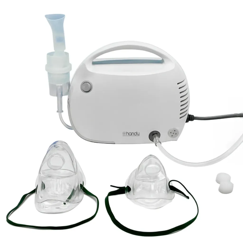 Nebulizador de pistón vertical Handy 403B con mascarillas para adulto y niño