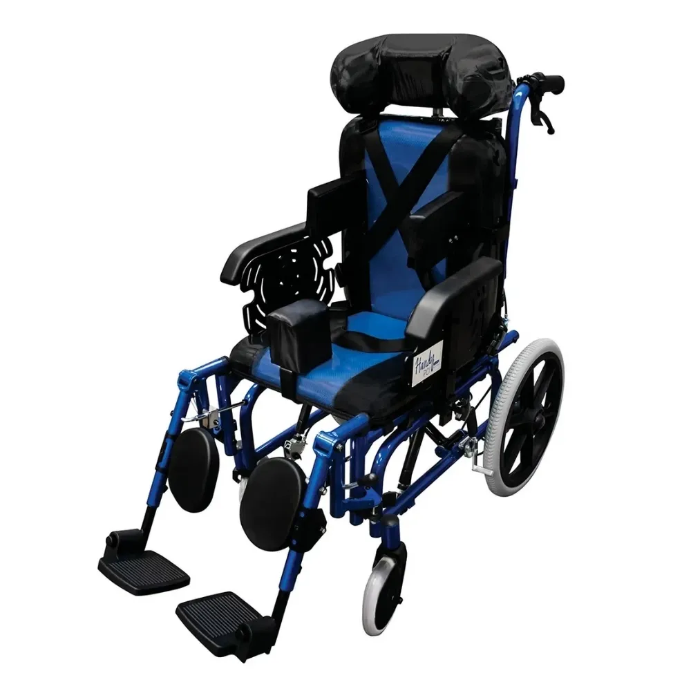 Silla de Ruedas Infantil PCI Plegable con Soporte Antivolcaduras Handy S700
