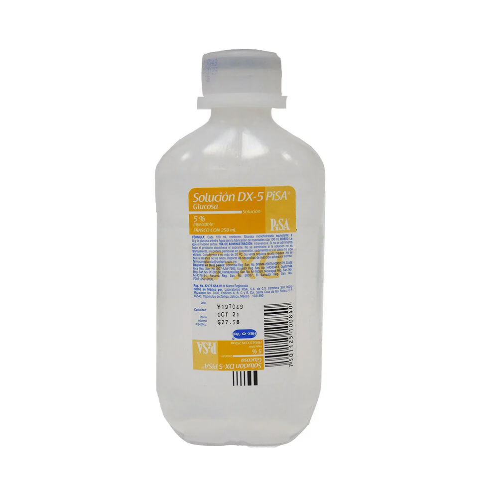 Solución DX-5 Dextrosa al 5% PISA [Pieza]