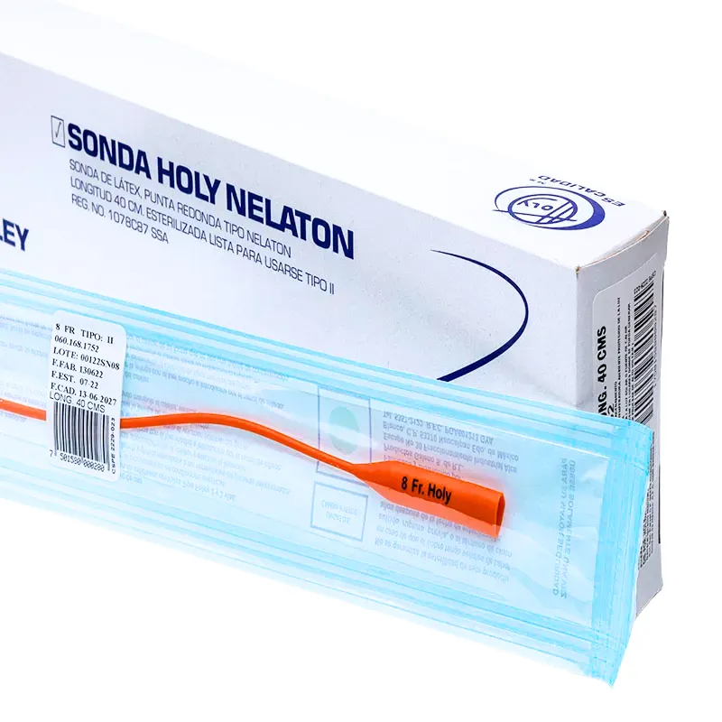 Sonda Nelaton de Látex Holy Estéril Desechable para Drenaje Urinario