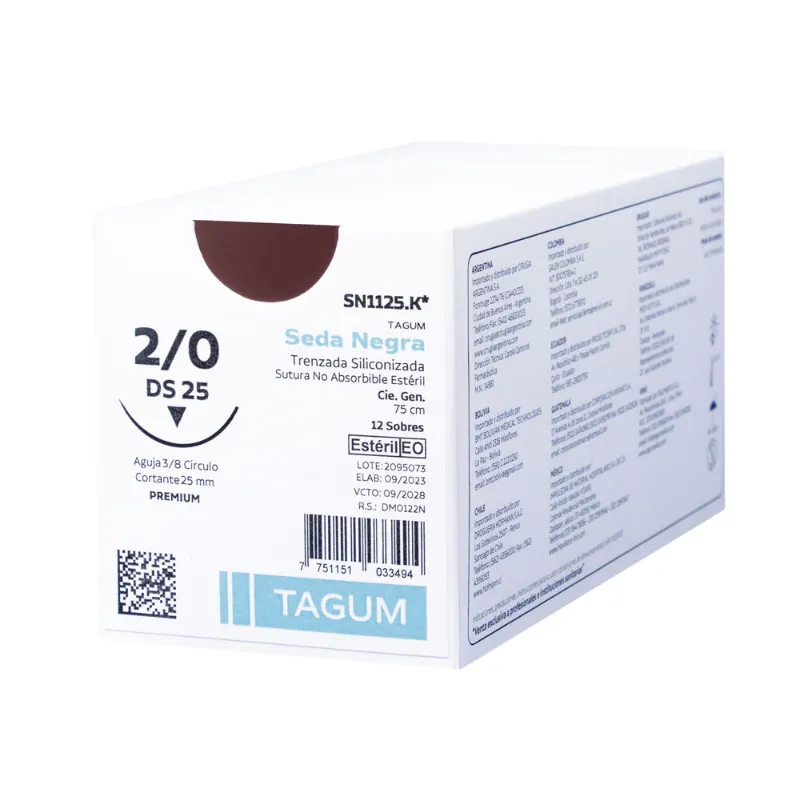 [SN1315.K*] Sutura de Seda Negra Tagum (0, 25HR)