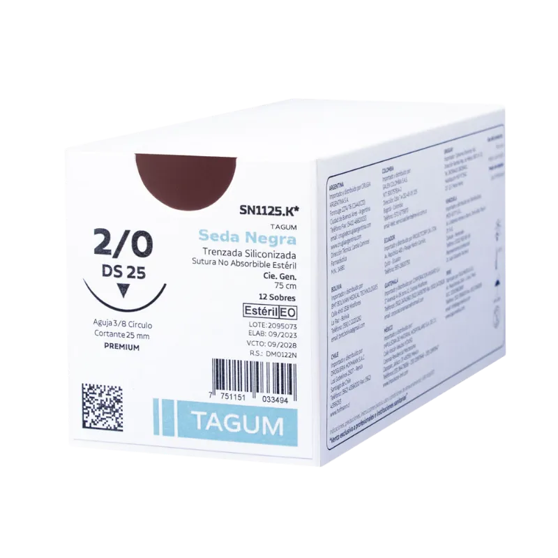 [SN1315.K*] Sutura de Seda Negra Tagum (0, 25HR)