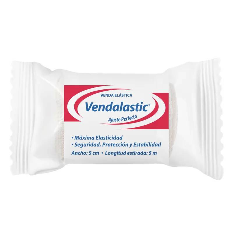 [A0277] Venda Elástica de Algodón Vendalastic para Soporte y Compresión (5cmx5m)