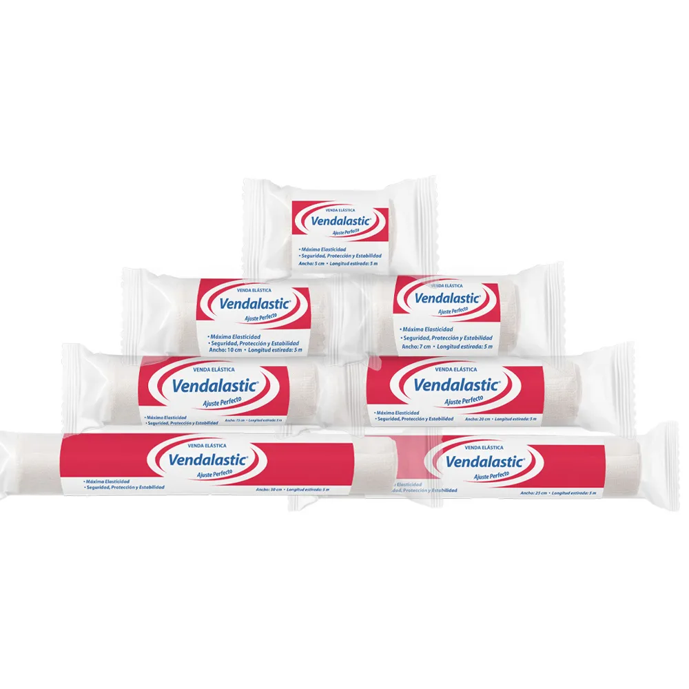 Venda Elástica de Algodón Vendalastic para Soporte y Compresión