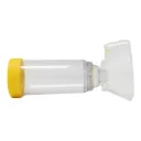 Cámara Espaciadora de Volumen Biosyntec para Inhalador de Dosis Medida