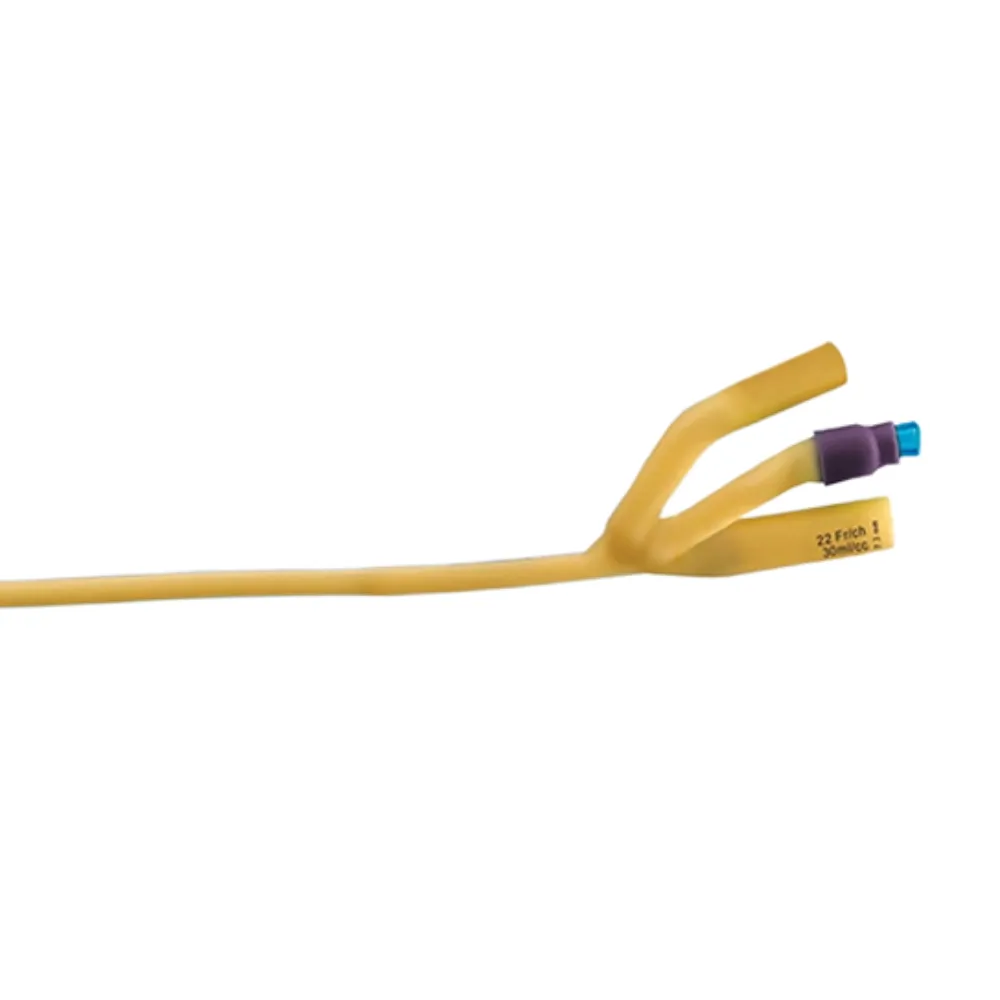 Sonda Foley de Látex 3 Vías Sensi Medical Estéril para Drenaje Urinario (18Fr)