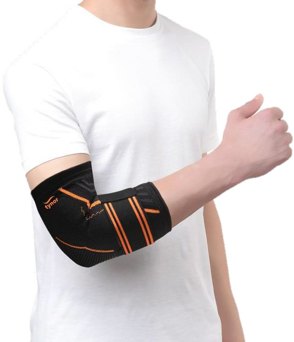 [303CHN] Codera deportiva Tynor Air Pro con soporte de cinta (Naranja, Chico(a))